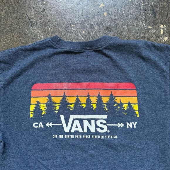 Vans Off The Wall Short Sleeve T-Shirt Mountain Outdoors Men’s Size Medium - Picture 11 of 12